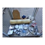 Stillage of Various Tools, Pressure Gauges, Adhesive Roll etc