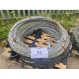 MOD stock Pallet of galvanised razor wire. 1m concertina coils stretches to approx. 40 m