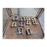 10 x Recovery D Shackles 50 ton to 25 ton