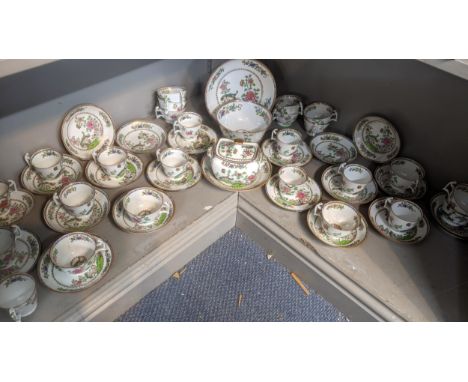 19th century Spode in Peacock pattern part tea service to include cups and saucers and a sugar bowl and others Location:If th