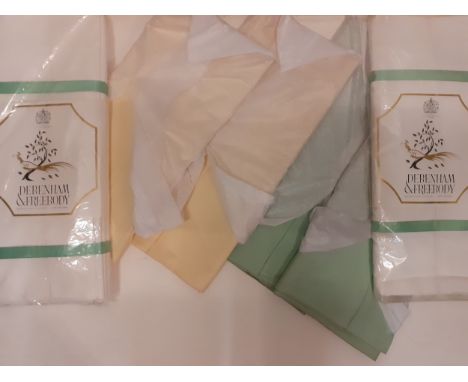 Mid 20th Century and later table linen to include unused Debenham & Freebody white tablecloths in original packaging. Locatio