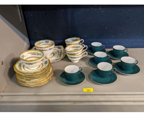 Two part dinner services, to include; Paragon dinner service and unmarked dark green setLocationIf there is no condition repo