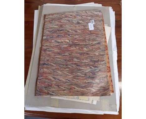 A quantity of loose unframed prints, large scale OS maps and nautical charts