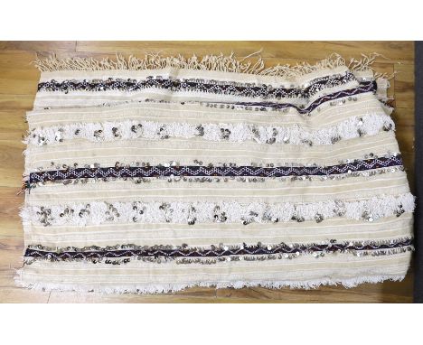 A vintage Moroccan wedding blanket