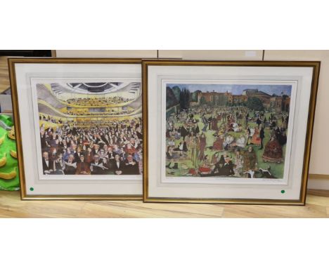 Sue McCartney Snape (b.1957), pair of limited edition prints, Glyndebourne I and II, signed in pencil, 596/750 and 594/750, 5