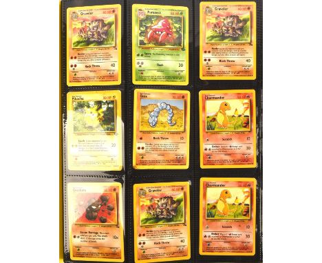Pokemon TCG - A binder containing 360 cards from Wizards of the Coast sets (Base, Fossil, Jungle etc) The binder contains a m