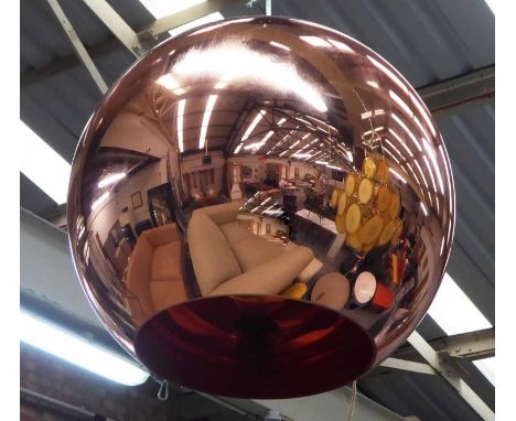 TOM DIXON COPPER SHADE LIGHT, 75cm drop approx. 
