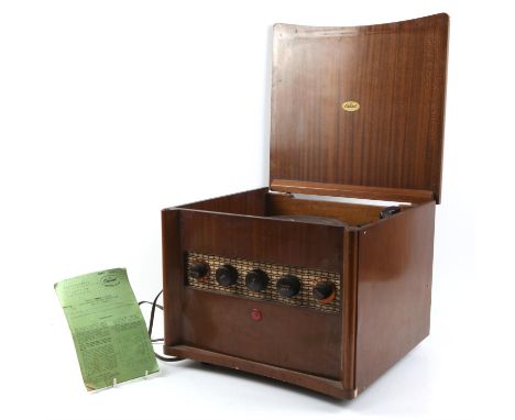 Capitol Record Player retailed in March 1960 with some original paperwork