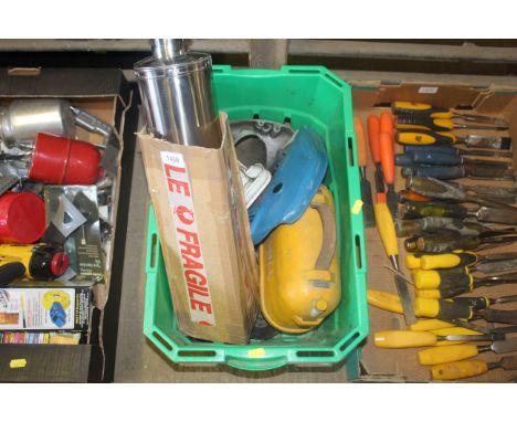 An Aftermarket exhaust (not for road use), oil can, plastic engine faring, engine casings etc.