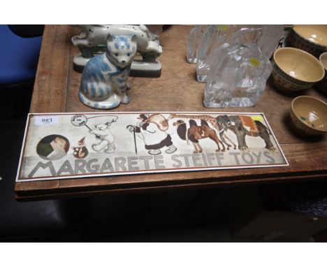 A Margarete Steiff enamel toy sign 