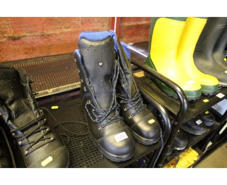 A pair of Haix chainsaw boots (Size UK 12)