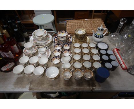 A Paragon bone china 'Country Lane' patterned tea set, a Lawleys of Regent Street 'Imari' patterned part tea set, Royal Alber
