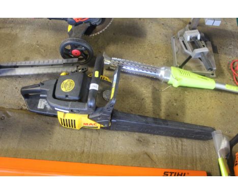 A McCulloch petrol chainsaw
