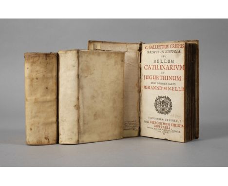 Fünf lateinische Bücher in drei BändenBellum Catilinarium et Juguthinum [...], C. Sallustius Crispus, Frankfurt und Leipzig b