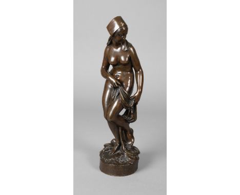Jean François Théodore Gechter, nach dem BadeMitte 19. Jh., recto mit Schriftzug "Gechter", Bronze braun patiniert, Darstellu