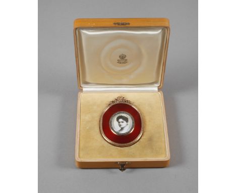 Miniaturrahmen in der Art von Peter Carl Fabergé2. Hälfte 20. Jh., GG gestempelt 56 Zolotniki, Meistermarke H.W. für Henrich 