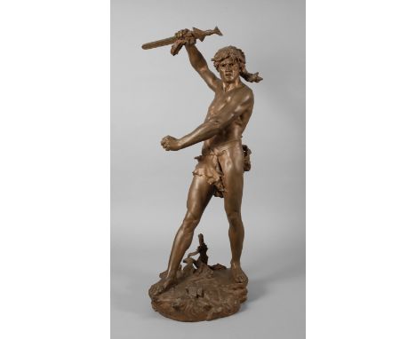 Henri Désiré Gauquié, "Vae Victis"um 1900, signiert: "Hr. Gauquié", bezeichnet "Vae Victis" ("Wehe den Besiegten") und "Beaux