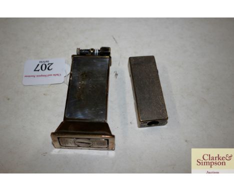 Two vintage lighters: Dunhill and Parker Beacon