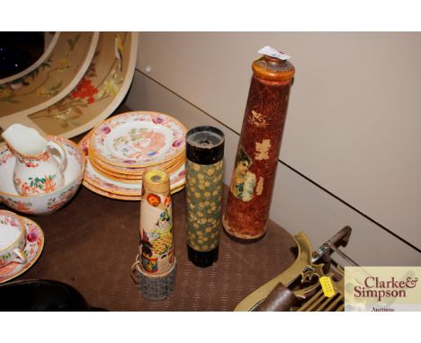 Three vintage Kaleidoscope toys 