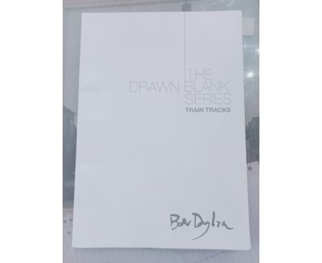 Bob Dylan Drawn A Blank Series book, Plus Drawn A Blank 2016 and Train Tracks Catalogues with Bob Dylan Lyrics Book 1962-2001