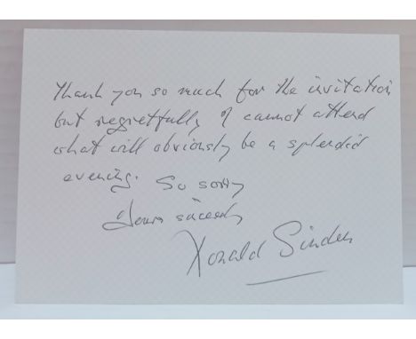 A collection of correspondence and letter from various stars and celebrities to David Gest including the following, Tippi Hed