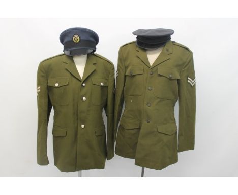 R.A.F. Pilots' intercom, contemporary flying helmet, sundry uniforms, militaria and ammunition boxes CONDITION REPORT Majorit
