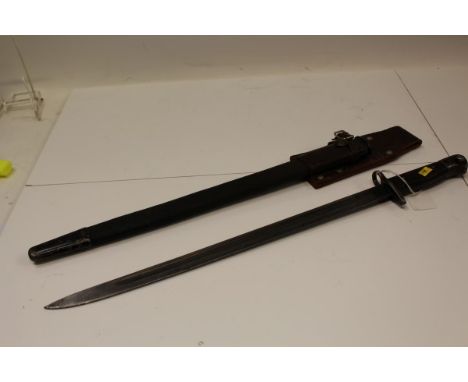 British 1907 pattern bayonet by Wilkinson, with scabbard and frog