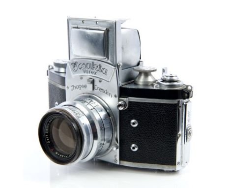 Lord Louis Mountbatten of Burma - 1950s Ihagee, Exakta camera with Carl Zeiss lens, in brown leather outer case, stamped - 'M