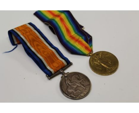 First World War pair medals comprising War and Victory, named to - 4 - 7655 PTE. H. Nash. North'D FUS