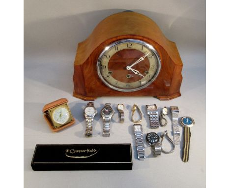 A 1970's MENTOR DIVERS WATCH WITH 21 JEWELS, WATERPROOF ANTIMAGNETIC, SIX GENTLEMEN'S WATCHES, FIVE LADIES WATCHES, A EUROPA 