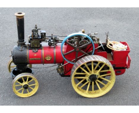 A 1½ INCH SCALE ALLCHIN LIVE STEAM TRACTION ENGINE "ROYAL CHESTER" BASED ON THE ENGINE DESIGN BY W.J. HUGHES, THE MODEL FINIS