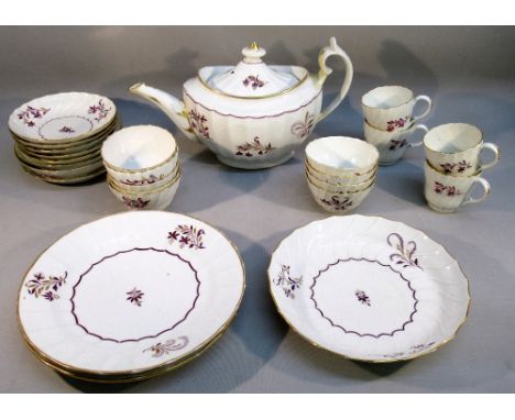 WORCESTER BARR PART TEA AND COFFEE SET OF 26 PIECES