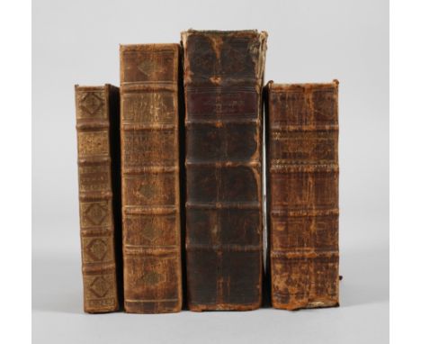 Vier Bücher 17./18. Jh.bestehend aus: 1) Akademische Reden über desselben Elementa Iuris Civilis Secundum Ordinem Institution