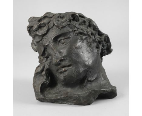 Claude Mary, "L'Ephebe"2. Hälfte 20. Jh., signiert, gestempelte Nummer 192/200, Bronze dunkel patiniert, expressive Darstellu