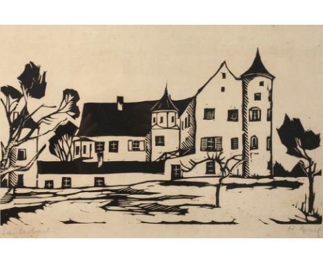 Richard Graef, »Lauterbach« bei DachauAnsicht des Schlosses Lauterbach in der oberbayerischen Gemeinde Bergkirchen im Dachaue