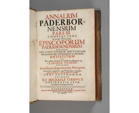 Annalium Paderbornensium Pars III 1741complectens imprimis fusiorem, episcoporum paderbornensium, deinde succinctiorem histor