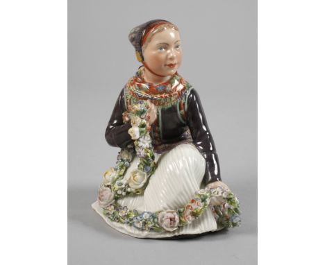 Kopenhagen "Mädchen aus Amager "aus einer Serie von 47 Figuren in Nationaltrachten Dänemarks, Entwurf Carl Martin-Hansen 1906