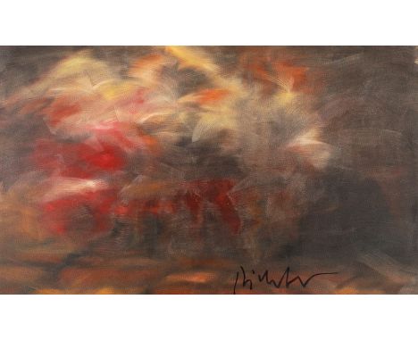 Gerhard Richter, "Verkündigung nach Tizian"Kunstpostkarte-Multiple mit der Abbildung des 1973 entstanden Gemäldes, Offsetdruc