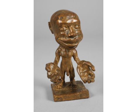 "Homunculus" Skulpturdatiert 2010, unleserlich monogrammiert, verso Gießerstempel Strassacker und Nummerierung 76/100, Bronze