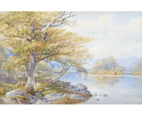 Henry Clark Pidgeon (British 1807-1880) "Belle Isle, Windermere" Signed and dated 'Aug 1864', titled on gallery label verso, 