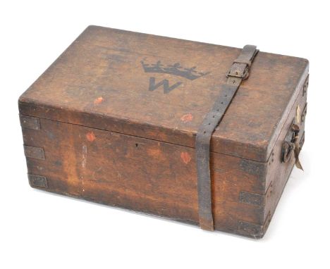 Early 20th Century Travel Trunk Early 20th century travel trunk with insignia to the top, rumored to be the Duke of Westminst