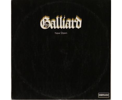 GALLIARD - NEW DAWN (ORIGINAL UK PRESSING LP - DERAM SML 1075). The scarce original UK Deram pressing 1970 LP (SML 1075). The