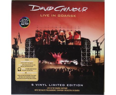 DAVUD GILMOUR - LIVE IN GDANSK - 4 x LP 2008 BOX SET (50999 2 35484 1 1). Long out of print 5 x LP box set containing Gilmour