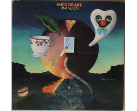 NICK DRAKE - PINK MOON LP (1ST UK PRESSING ILPS 9184). A lovely copy of Nick Drake's sadly final album from 1972. This is the