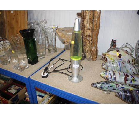 A lava lamp
