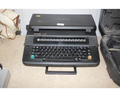 A Sharp electronic typewriter 