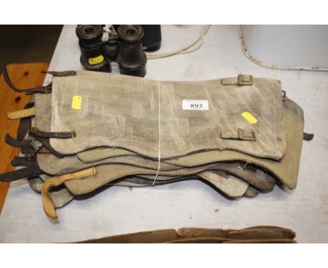 A collection of 1937 pattern army gaiters 