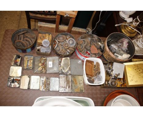 A large quantity of model engineering castings, railway engine wheels etc.