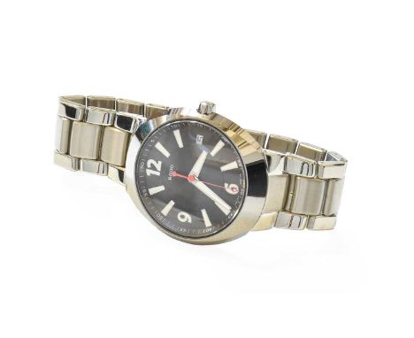A Stainless Steel Calendar Centre Seconds Quartz Rado DiaStar Wristwatch, ref: 01.291.0943.3.015, with Rado boxes and papersC