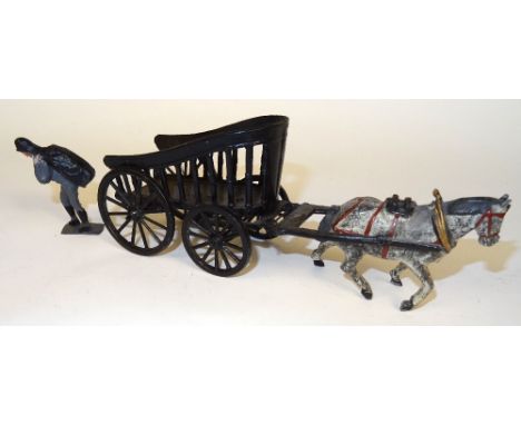 Charbens Coal Cart with grey horse and Coalman (G) 1938 (5)